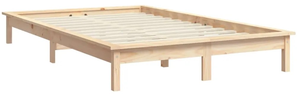 vidaXL Πλαίσιο Κρεβατιού 120 x 200 εκ. από Μασίφ Ξύλο Πεύκου