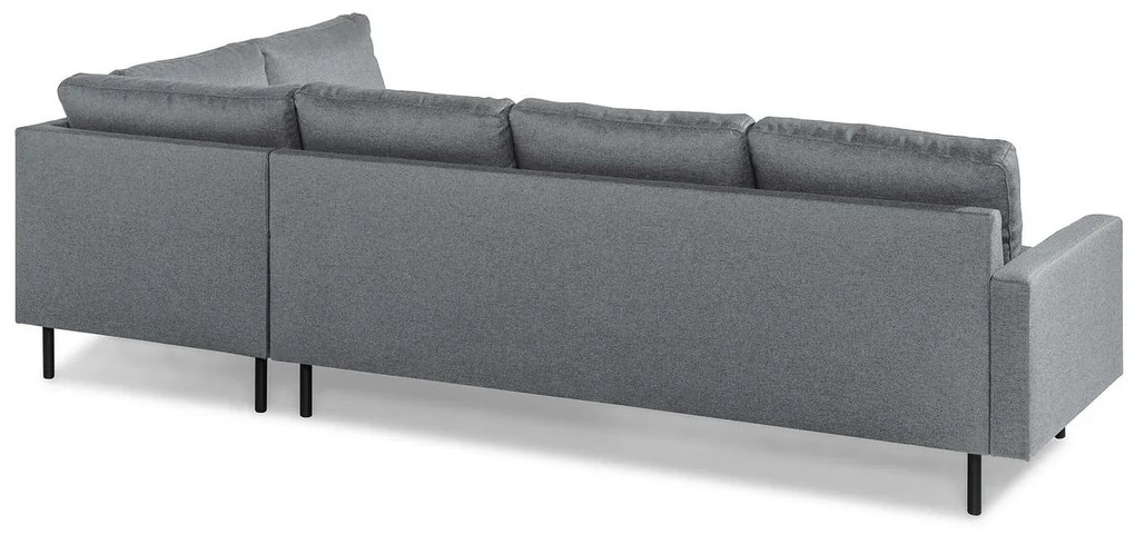Γωνιακός Καναπές Seattle N100, Γκρι, 268x189x80cm, 87 kg, Πόδια: Μέταλλο | Epipla1.gr