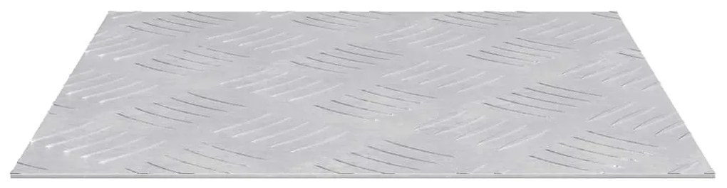vidaXL Επιφάνειες Καρό 2 pcs Ασημί 30 x 30 cm Αλουμίνιο