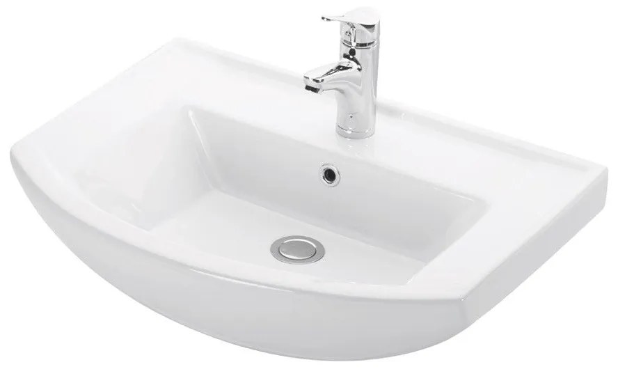 KARAG BIANNA 4844 Νιπτήρας Αναρτώμενος Λευκό Πορσελάνη 65x50x18,5cm