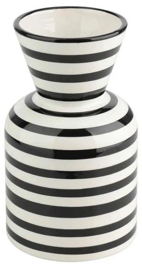 Βάζο Κεραμικό Yuzawa 421036 12x20cm Black-White Eglo Ceramic