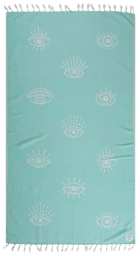 Πετσέτα Θαλάσσης - Παρεό Eyes One Me Aqua Nef-Nef Θαλάσσης 90x170cm 100% Cotton