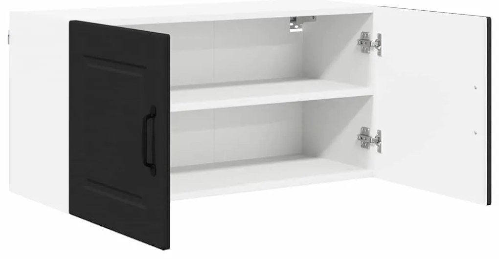 vidaXL Ντουλάπα Κουζίνας Μαύρο 80 x 31 x 40 εκ Επεξεργασμένο ξύλο