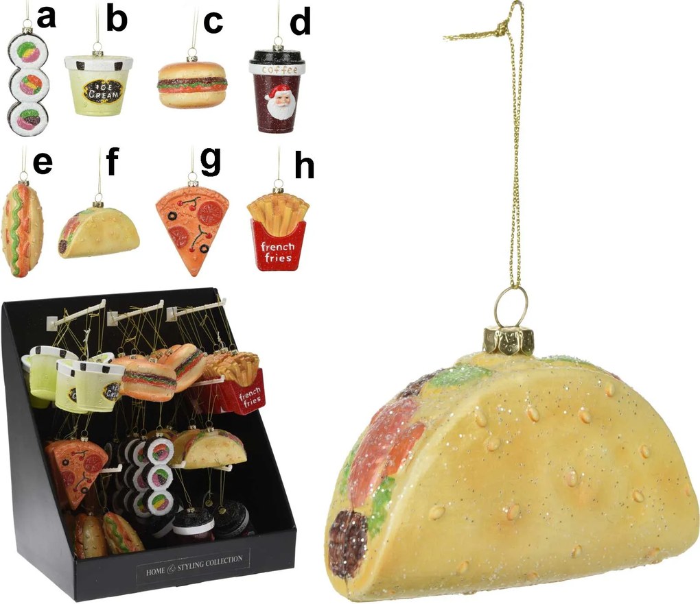 Στολίδι Fast Fοοd σε 8 σχέδια 030342 (f)