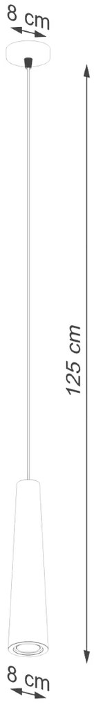 Sollux Κρεμαστό φωτιστικό ELECTRA τσιμέντο,GU10 1xmax 10W LED