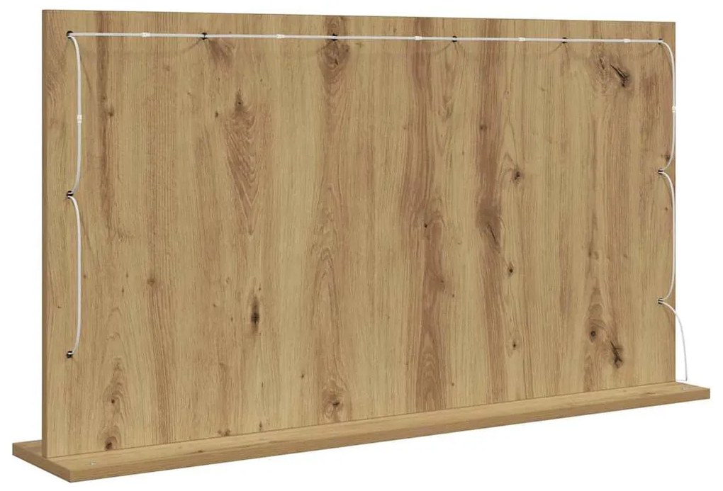 vidaXL Καθρέφτης τουαλέτας με καθρέφτη Artisan Oak 100 x 55 x 18 εκ.