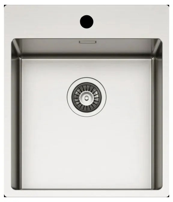 Νεροχύτης κουζίνας ανοξείδωτος COMPASS 400 Satinato ELLECI 44x51cm