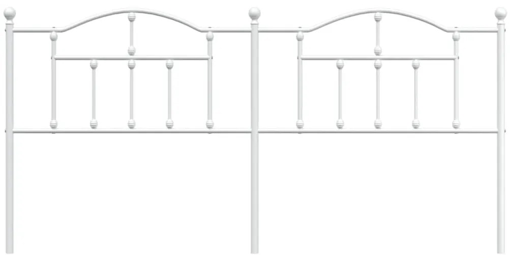 vidaXL Κεφαλάρι Λευκό 200 εκ. Μεταλλικό