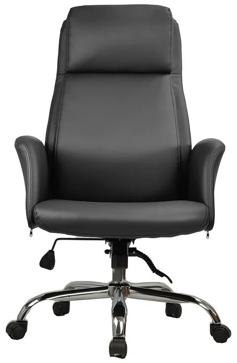 Καρέκλα γραφείου διευθυντή Derjio pakoworld pu σε μαύρη απόχρωση 68x66x115εκ