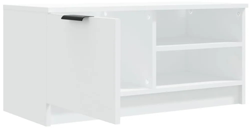 vidaXL Έπιπλο Τηλεόρασης Λευκό 80x35x36,5 εκ. Επεξεργασμένο Ξύλο