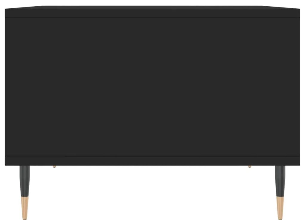 vidaXL Τραπεζάκι Σαλονιού Μαύρο 60x50x36,5 εκ. από Επεξεργασμένο Ξύλο