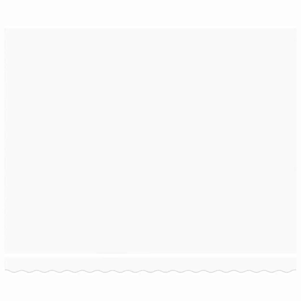 vidaXL Αυτόματη Αναδιπλούμενη Κάλυψη Λευκή 400x300 cm