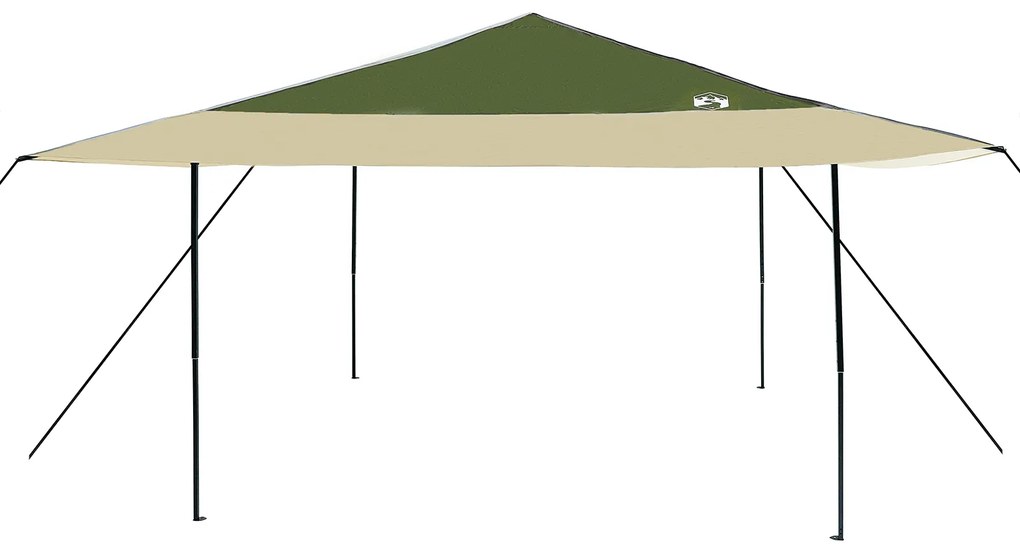 vidaXL Σκηνή Σκίασης Πράσινο 400 x 400 x 227 / 236 / 245 εκ Ύφασμα Oxford
