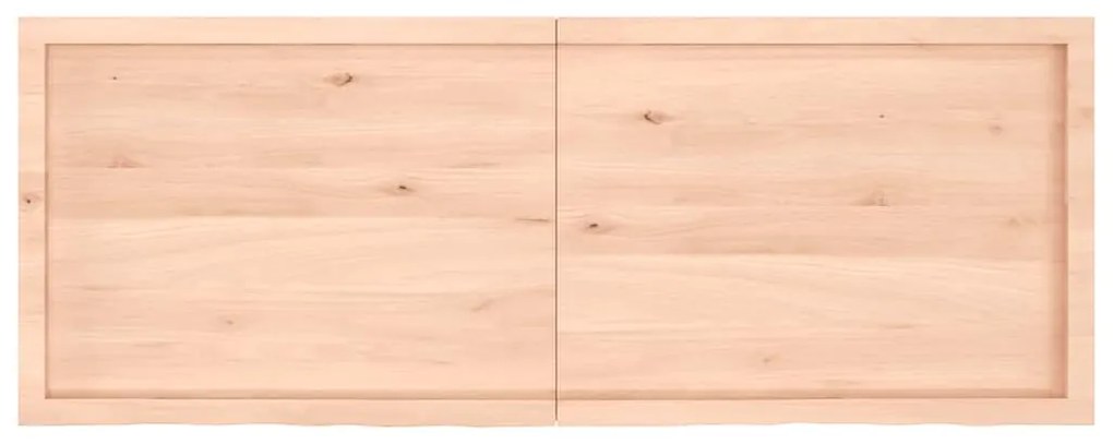vidaXL Ράφι Τοίχου 160x60x(2-4) εκ. από Ακατέργαστο Μασίφ Ξύλο Δρυός
