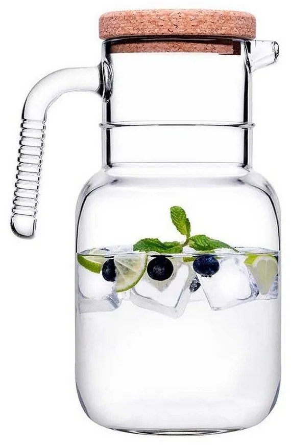 Κανάτα Hoop SP43783G1C Με Καπάκι 1500ML Clear-Natural Pasabahce Glass
