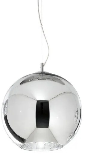 Κρεμαστό Φωτιστικό Οροφής 1xE27 Χρώμιο Φ30cm Nemo 250335 Ideal Lux 250335