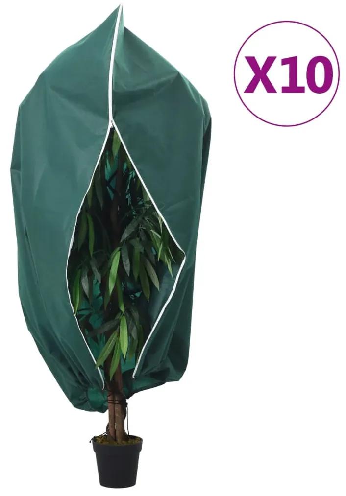vidaXL Καλύμματα Φυτών Αντιπαγετικά Φερμουάρ 10 τεμ. 70 γρ/μ² 2,36x2μ.