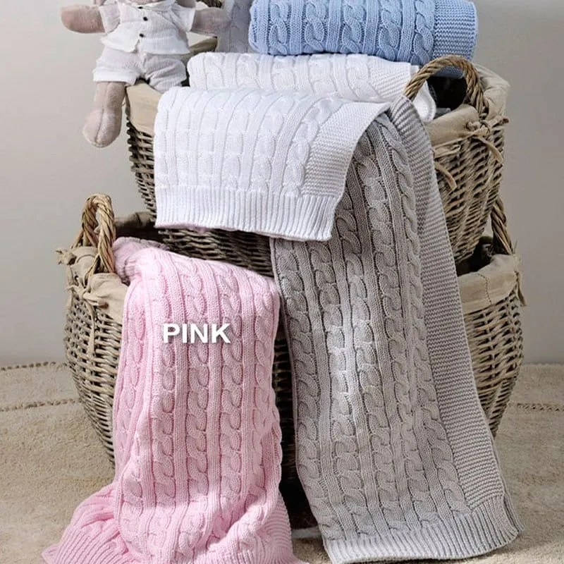 Κουβέρτα Βρεφική Reve Light Pink Down Town Κούνιας 90x150cm 100% Βαμβάκι