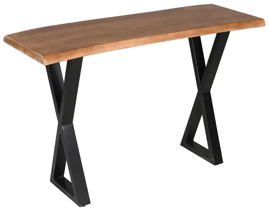 MINGLE ΚΟΝΣΟΛΑ ΦΥΣΙΚΟ ΜΑΥΡΟ 120x40xH76cm - 05-0764