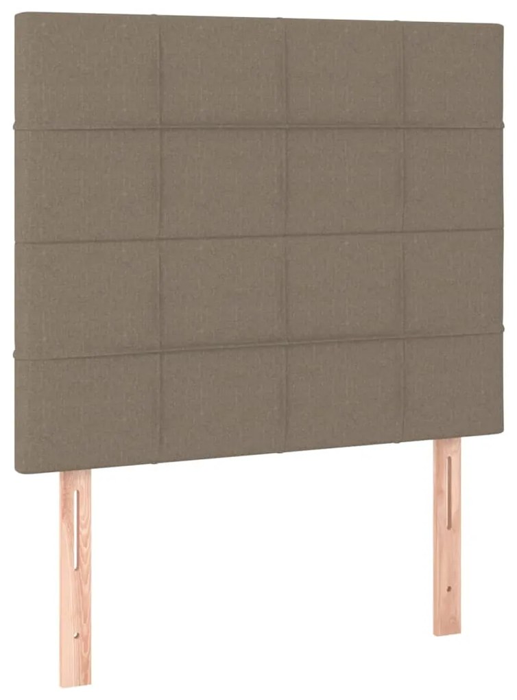 vidaXL Κεφαλάρια Κρεβατιού 2 τεμ. Taupe 80 x 5 x 78/88 εκ. Υφασμάτινο