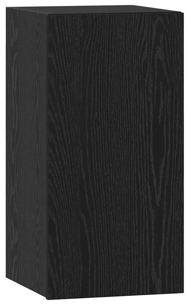 vidaXL Σετ επίπλου τηλεόρασης Επιτοίχιο Μαύρη Οξυά Επεξεργασμένο ξύλο