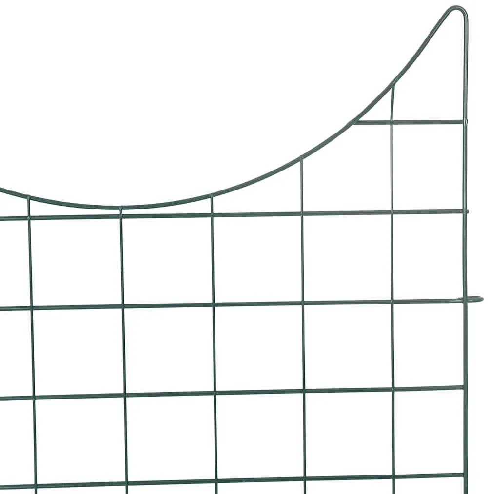 vidaXL Σετ φράχτη για λιμνούλες 8 pcs Πράσινο 50 x 80 cm Ατσάλι