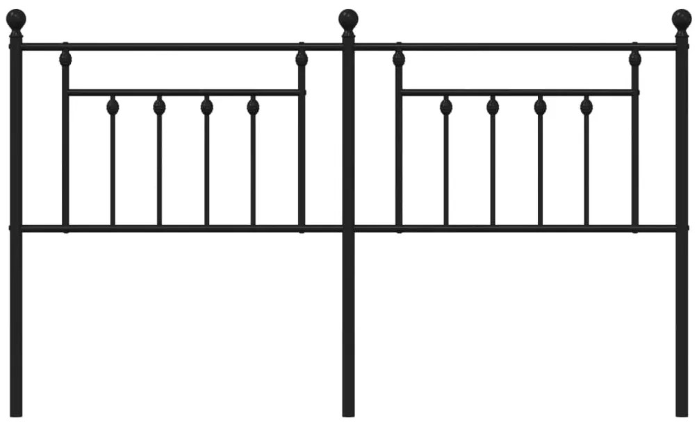 vidaXL Κεφαλάρι Μαύρο 180 εκ. Μεταλλικό