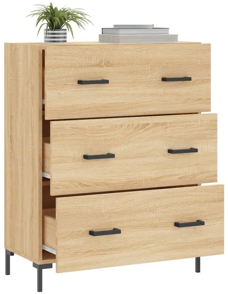 vidaXL Ντουλάπι Sonoma Δρυς 69,5 x 34 x 90 εκ. από Επεξεργασμένο Ξύλο