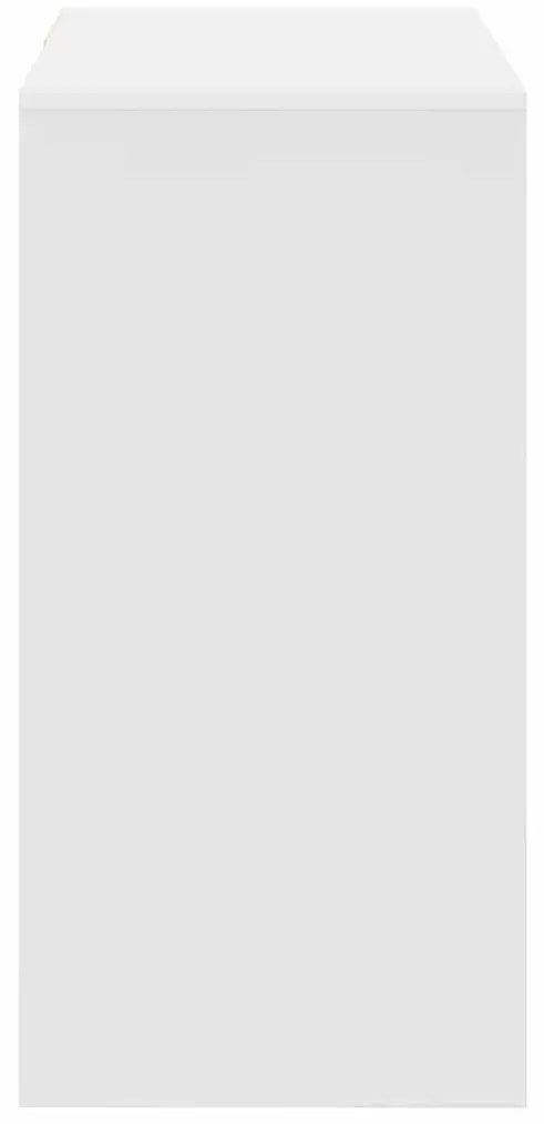 vidaXL Γραφείο με συρτάρι Λευκό 90 x 37.5 x 75 εκ Επεξεργασμένο ξύλο