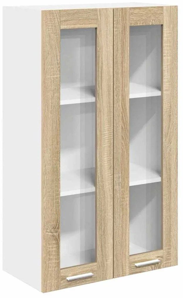 vidaXL Κρεμαστό ντουλάπι με αποθήκευση Δρύς Sonoma 60 x 31 x 100 εκ.