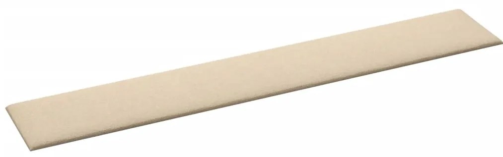 vidaXL Πάνελ Τοίχου 12 τεμ. Κρεμ 90 x 15 εκ. 1,62 μ Υφασμα