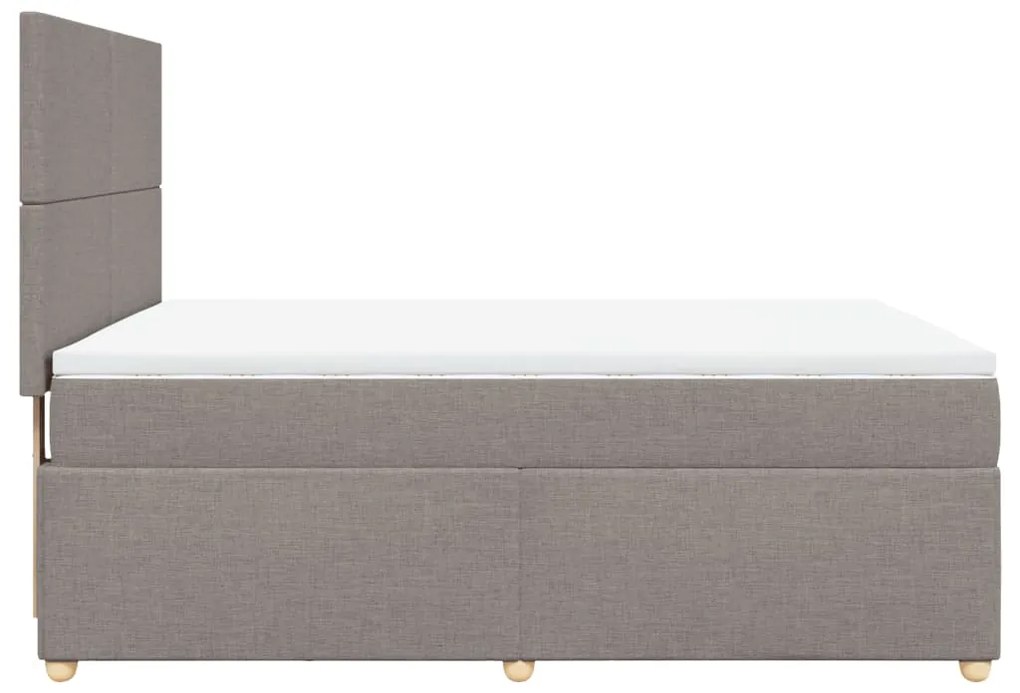 ΚΡΕΒΑΤΙ BOXSPRING ΜΕ ΣΤΡΩΜΑ TAUPE 160X200 ΕΚ. ΥΦΑΣΜΑΤΙΝΟ 3293628