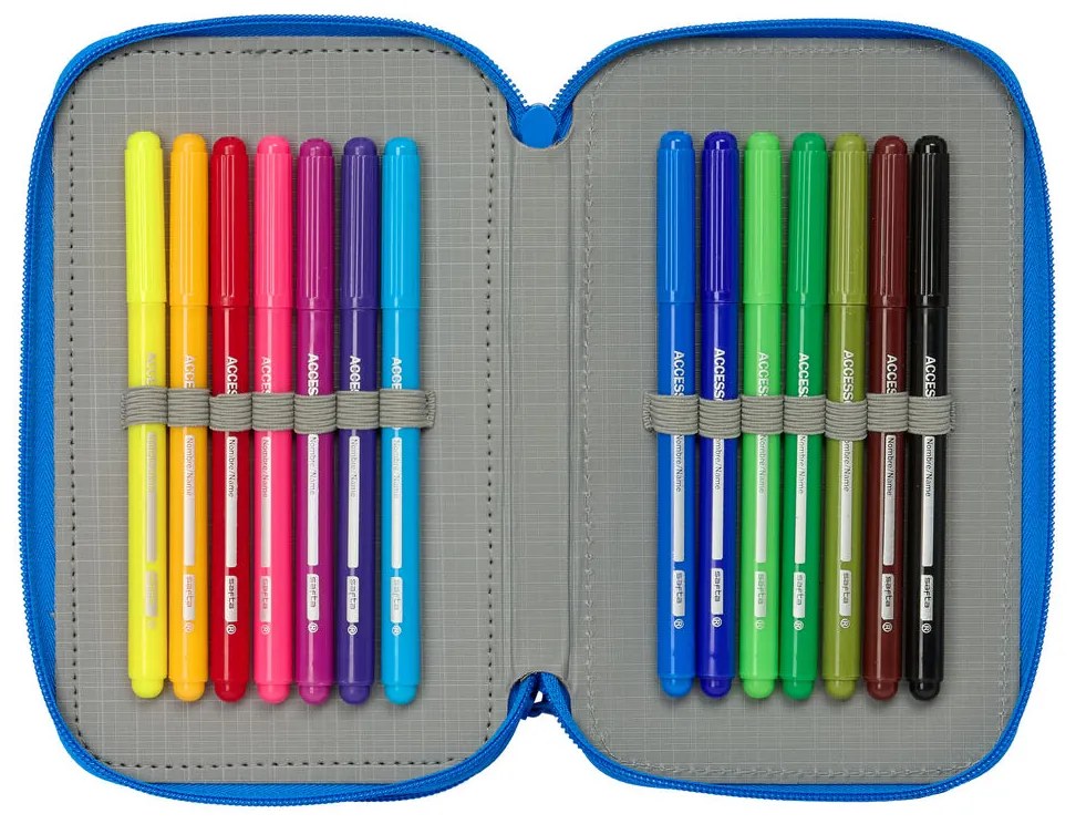 Τριπλή Κσετίνα Batman Μπλε 12,5 x 19,5 x 5,5 cm 37 Τεμάχια