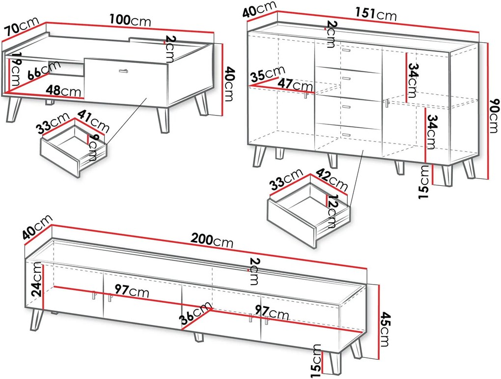 Σύνθεση σαλονιού Vurkizo I