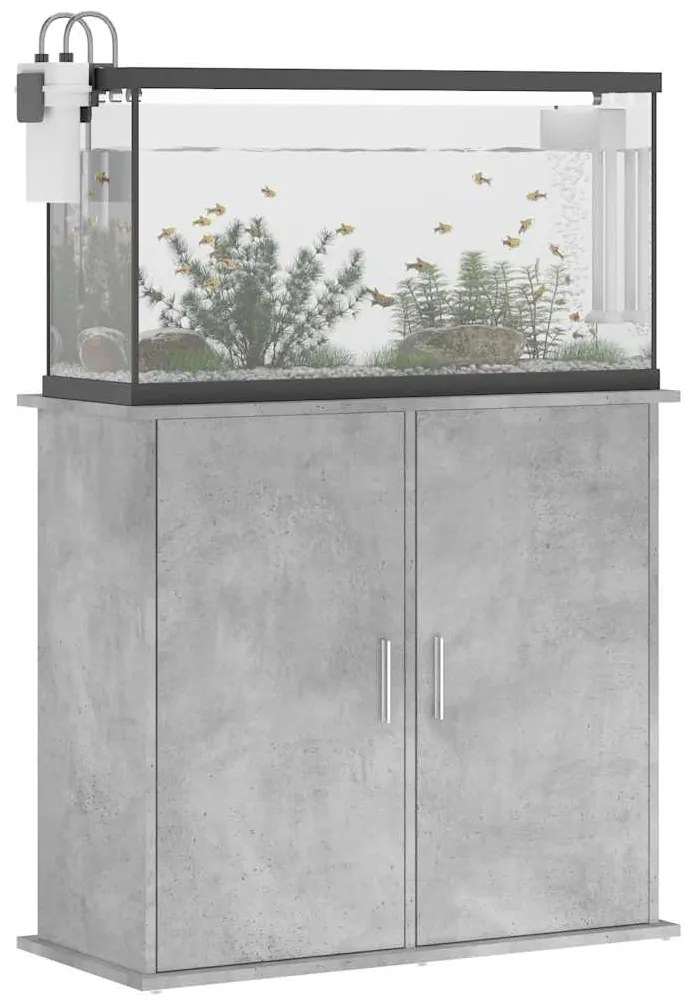 vidaXL Βάση Ενυδρείου Γκρι από Σκυρόδεμα 81 x 36 x 73 εκ. από Τεχνητό Ξύλο