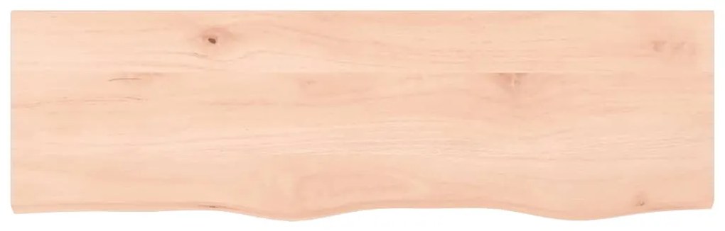 vidaXL Ράφι Τοίχου 100x30x(2-6) εκ. από Ακατέργαστο Μασίφ Ξύλο Δρυός