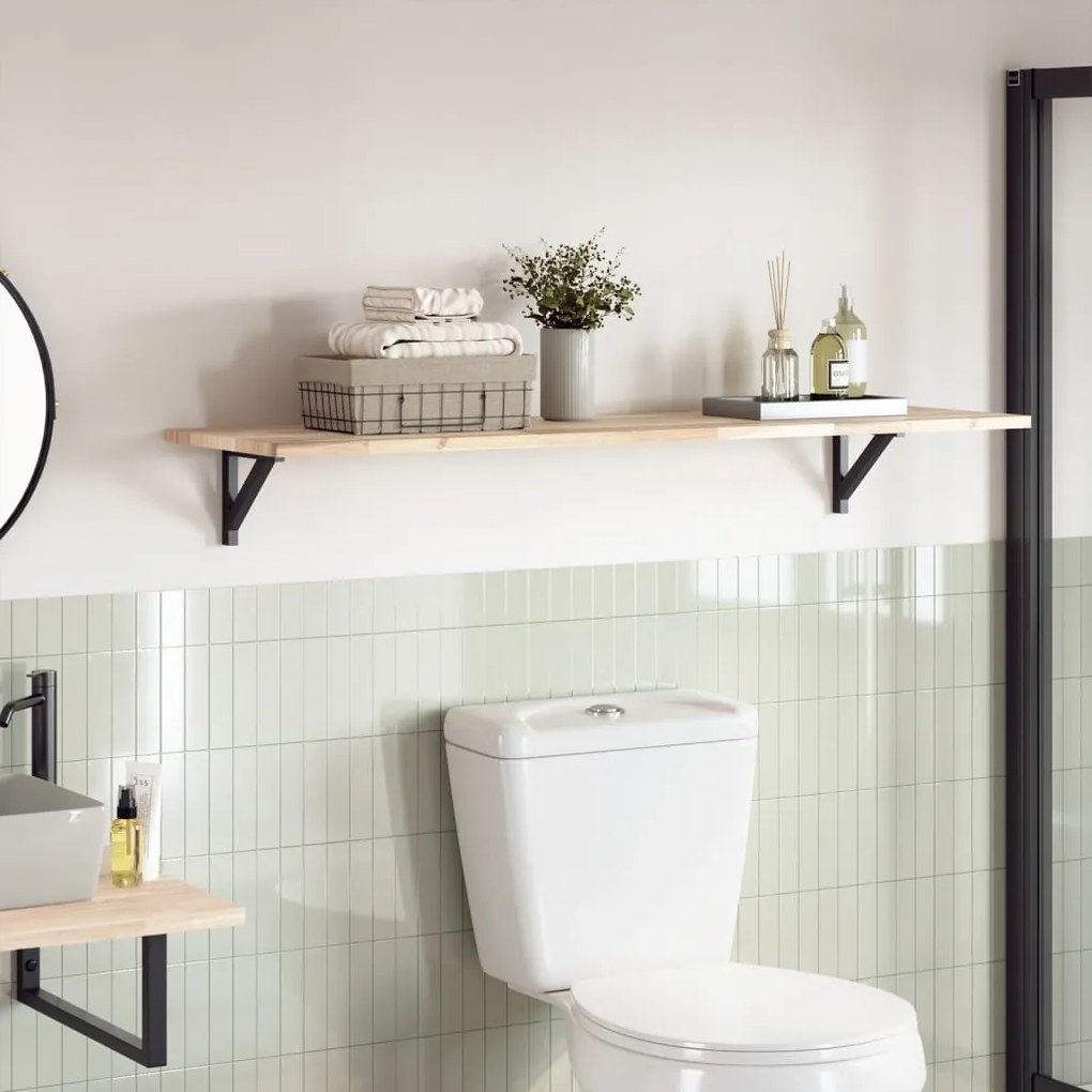 Επιφάνεια Γραφείου Ορθογώνια 120x40x2 εκ. Μασίφ Ξύλο Ακακίας