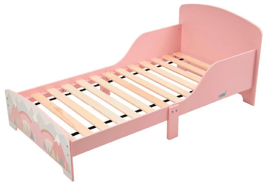 U-Grow UGMPJ06-PKF Παιδικό Κρεβάτι Pat Junior Pink Forest 143x92,5x60 cm