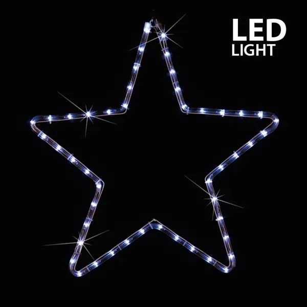 Eurolamp Αστέρι 2m Φωτοσωλήνας LED Ψυχρό Λευκό IP44 56x56cm 600-20100