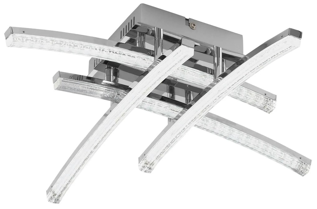 Φωτιστικό Οροφής Led Pertini 96093 Clear Eglo Aluminium, Polypropylene