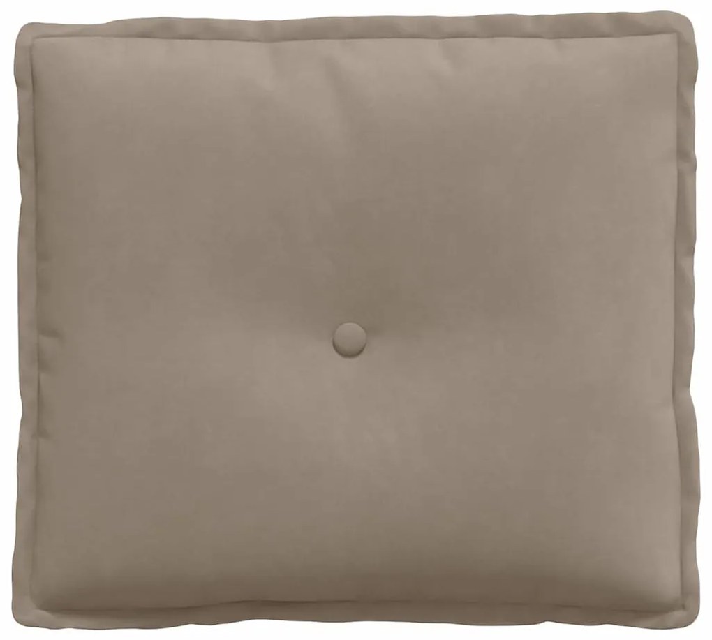 vidaXL Μαξιλάρι Πλάτης Taupe 50 x 45 εκ. Ύφασμα Μικροΐνας