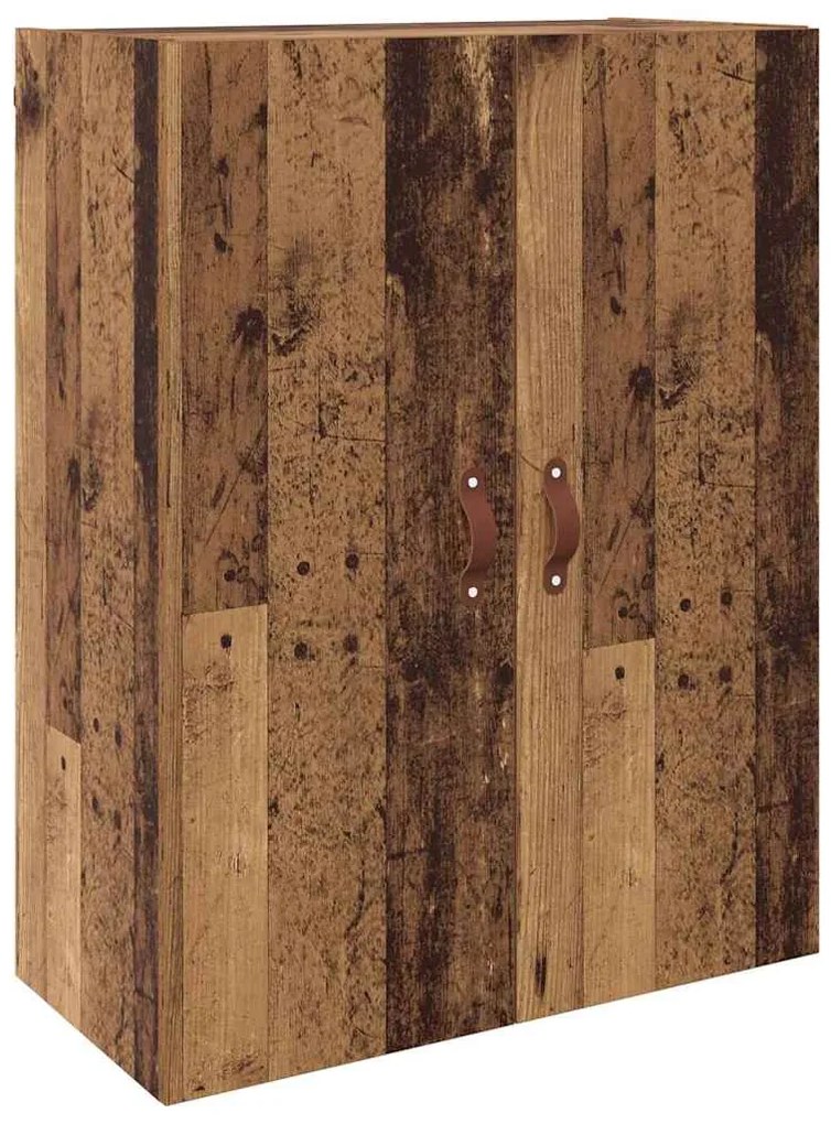 vidaXL Ντουλάπια Τοίχου 2 pcs Παλαιό ξύλο 69.5 x 34 x 90 εκ.