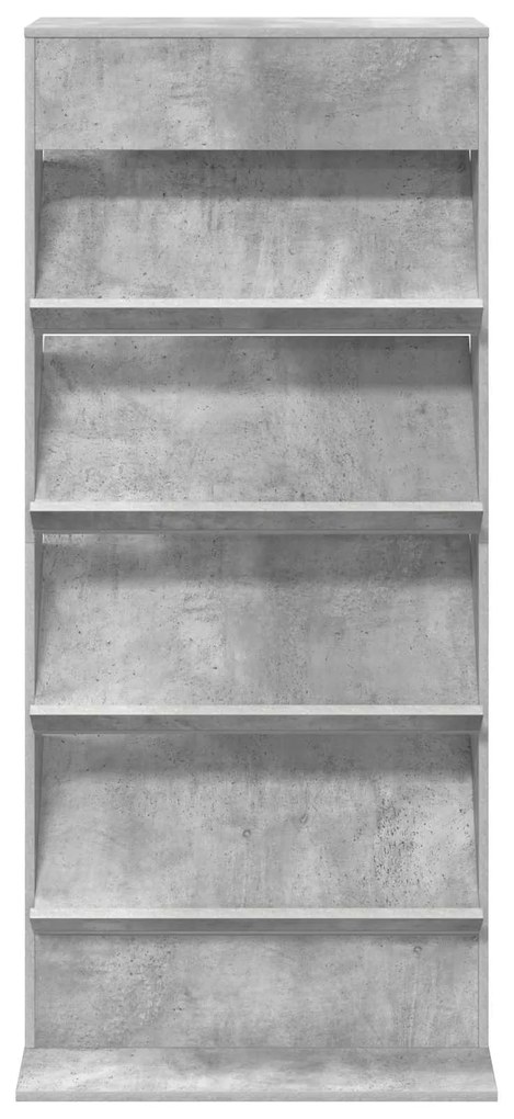vidaXL Ράφι Περιοδικών με ράφι Σκυρόδεμα Γκρι 70 x 41 x 156 εκ.