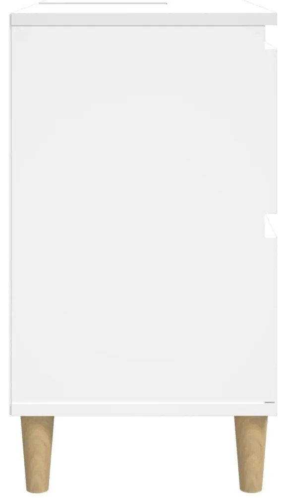 vidaXL Ντουλάπι Νιπτήρα Λευκό 80 x 33 x 60 εκ. από Επεξεργασμένο Ξύλο