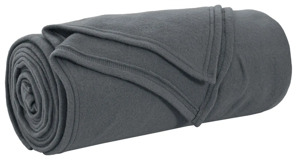 vidaXL Κουβέρτα Σκούρο Γκρι 200 x 150 cm Μαλλί