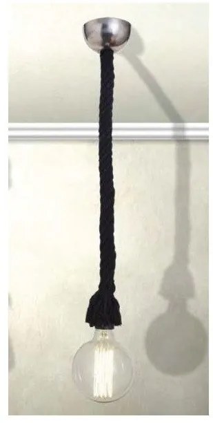 Φωτιστικό κρεμαστό CORDS υφασμάτινο πάχους 27 χιλ Homelighting-77-2310-Μαύρο 77-2310