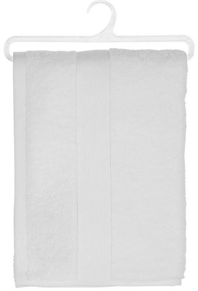 Πετσέτα μπάνιου Atmosphera βαμβάκι Λευκό 450 g/m² (70 x 130 cm)