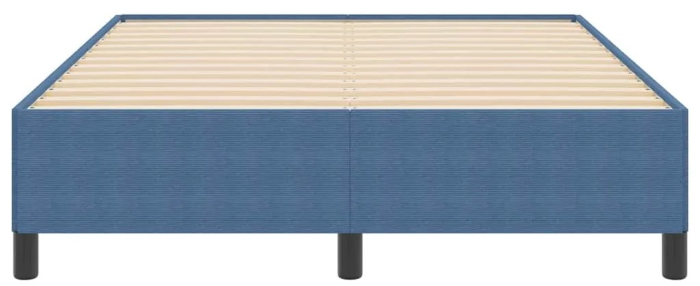 vidaXL Σκελετός Κρεβατιού Μπλε 140 x 190 cm Βελούδο