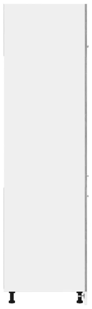 vidaXL Ντουλάπι Ψυγείου "Lyon" Γκρι Sonoma 60x57x207 εκ. από Τεχνητό Ξύλο