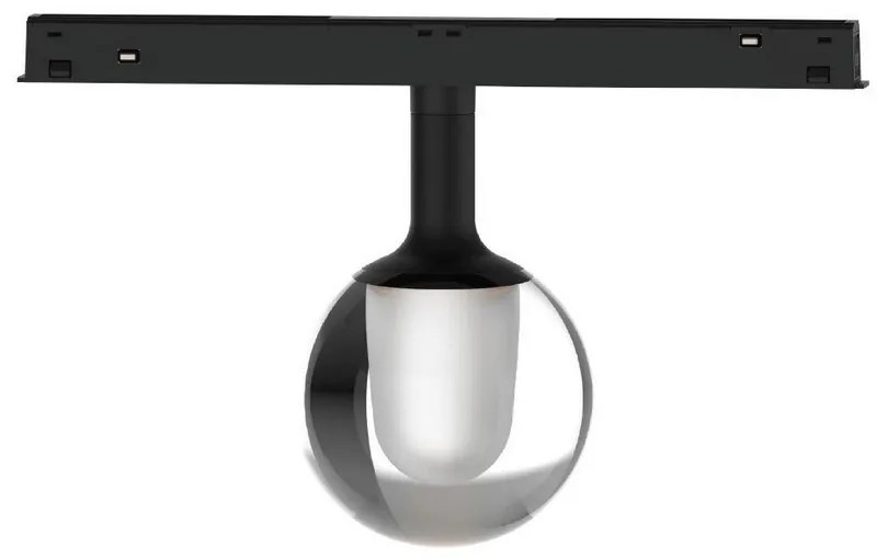Σποτ Led Eiva VK/04609/TR/DA/B/W Για Μαγνητική Ράγα Λεπτή 48V Dali 3000K 375lm 3W 360° CRI>90 ø75cm IP20 Black VKLed